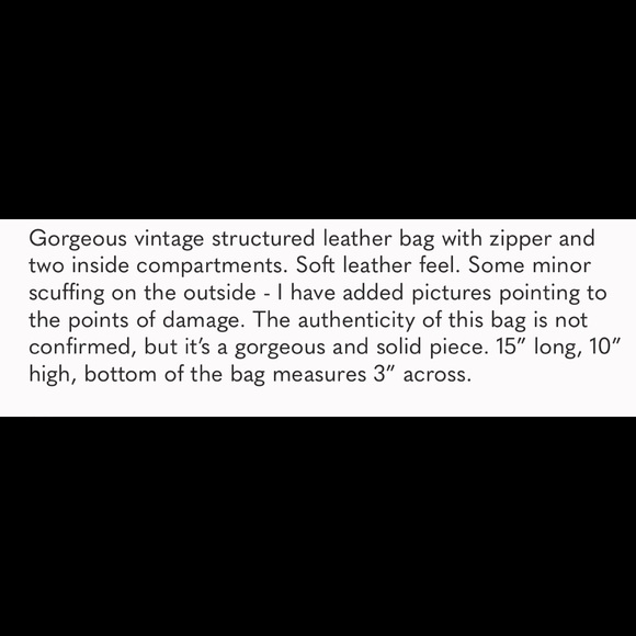 Vintage BCBG brown leather tote - Picture 10 of 10